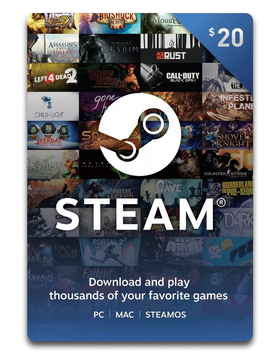 $20 Steam Gift Card